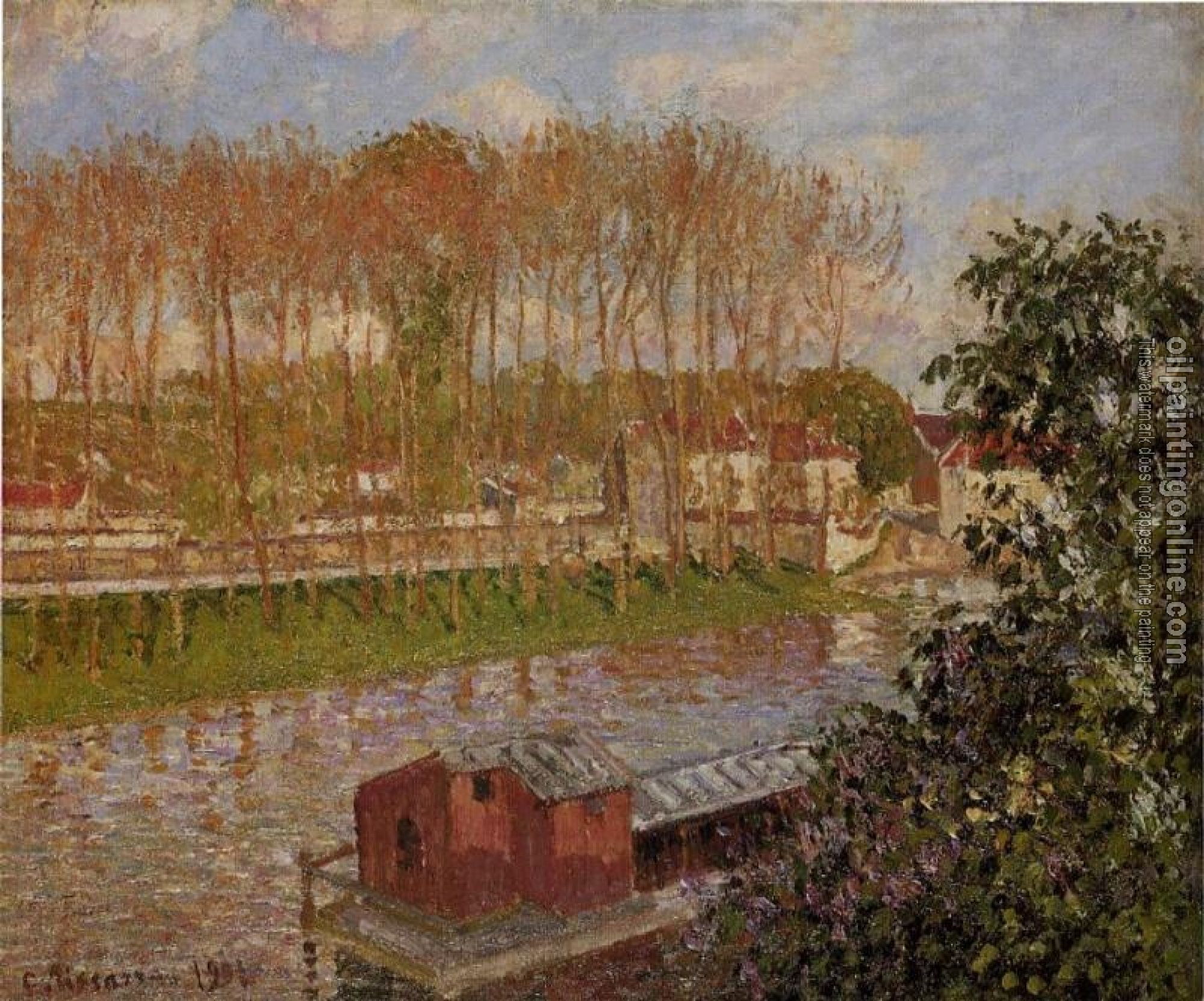 Pissarro, Camille - Setting Sun at Moret